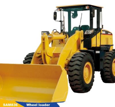 China Mini Loader SNSC 388 Wheel Loader With Engine Motor Pump Gearbox Bearing PLC Core for sale