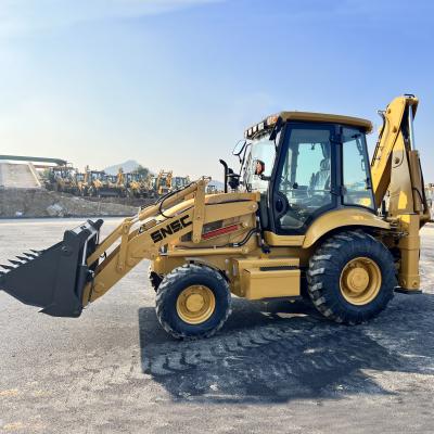 China CE EPA Euro V Retro Excavator 4x4 Backhoe Loader Tractor with Front Loader and Backhoe for sale