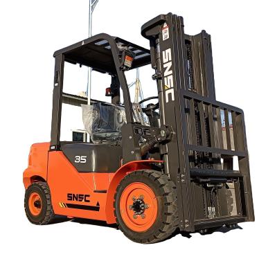 China FD35 3.5ton Side Shifter Rough Terrain Forklift Japanese Engine and Core Gearbox Component for sale