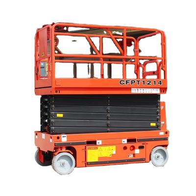 China Elektrische zelfrijdende schaarheftafels 4m tot 16m Lifting Small Electric Scissor Lift Te koop