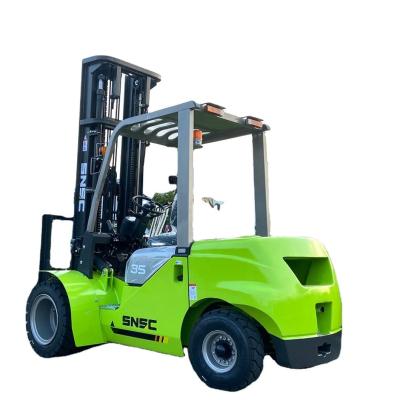 China YUNNEI Engine 3.5ton Side Shifter Rough Terrain Forklift For Heavy Duty 0.1 cbm Bucket for sale