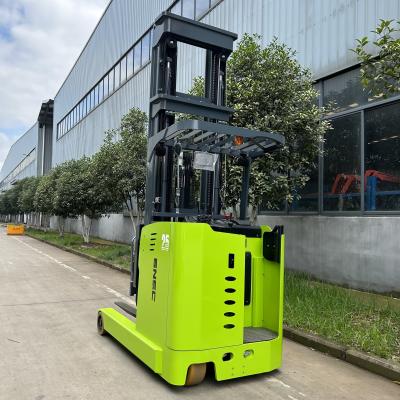 China 2 ton 2.5 ton Electric Reach Truck with 8m 9m 10m Triple Mast and Fork Width 122MM for sale