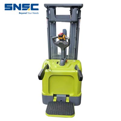 China Eletric Apilador Stacker 1500kg 2000kg Rider Stacker empilhadeira com cliente exigido à venda