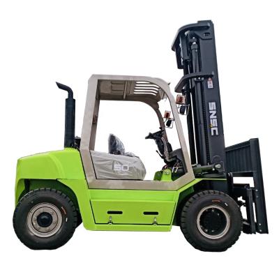 China 5 Ton 5000KG 5T Diesel Forklift Truck Heavy Duty for sale