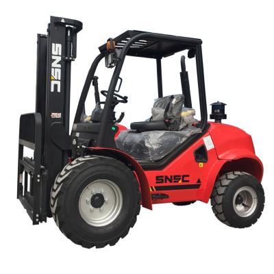 China SNSC 1.5T-10T 4x4 Or 4x2 Rough Terrain diesel engine forklift With EPA EV Engine for sale