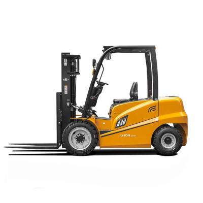 China 3 Ton Lithium-Ion 4 Wheel Electric Forklift CE ISO zu verkaufen