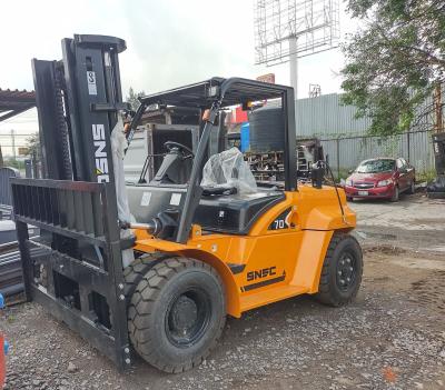 China FG70 15500 LBS Gas Engine Counterbalance 7000kg Dual Fuel LPG / Petrol Forklift for sale