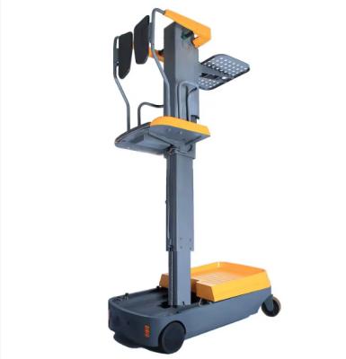 China 118 Inch High Lift Mini Electric Lion Battery Order Picker For Warehouse for sale