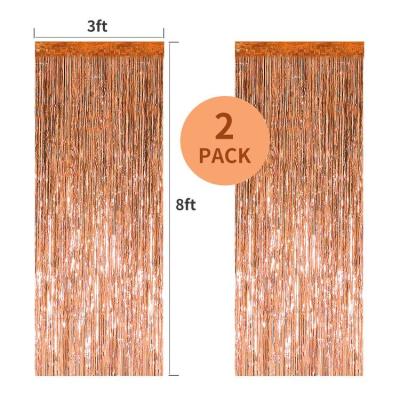 China PET Fringe Curtains Party Decorations Panel Wall Metal Art High Quality Decorations for sale