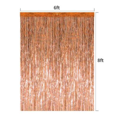 China PET foil fringe curtains party home decorations metal decor wall art for living room for sale