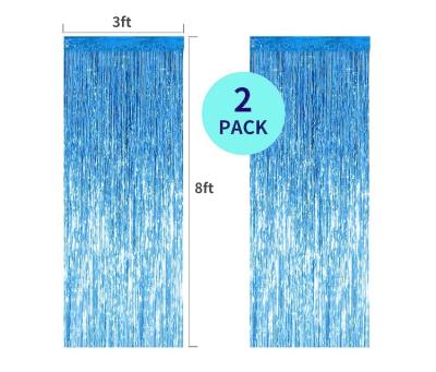 China PET Foil Fringe Curtains Party Decorations Tinsel Curtain Party Photo Backdrop for Birthday Party Baby Shower for sale