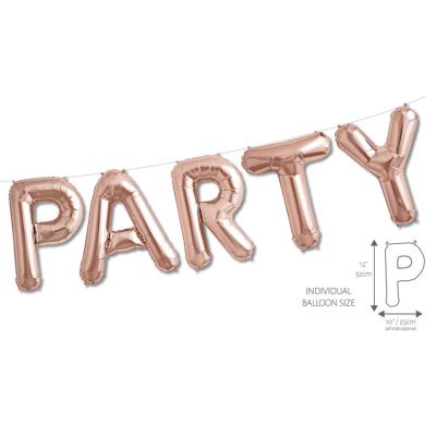 China Foil Rose Gold Party Letter Foil Balloon for Party Decoration for sale