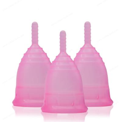 China Female Period Medical Silicone Menstrual Cup 1pc Recyclable Collapsible for sale