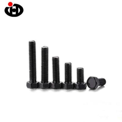 China High Strength DIN933 Stainless Steel Grade Black Carbon Steel 10.9 12.9 Hex Head Half Thread Full Thread Bolt for sale