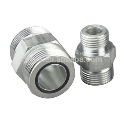 China Fluid Hydraulic Connection Low Price JIC Fitting , Hose Barb Fitting SAE O Ring Boss S Series Hydraulic Nipple (1FO) for sale