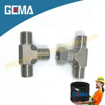 China Mfg BSP 316 Stainless Steel Tee Fittings BB/AB 304 Fairview Male Female Equal Stainless Steel Tee /Tube Fittings/Pipe Press Tee Fittings for sale