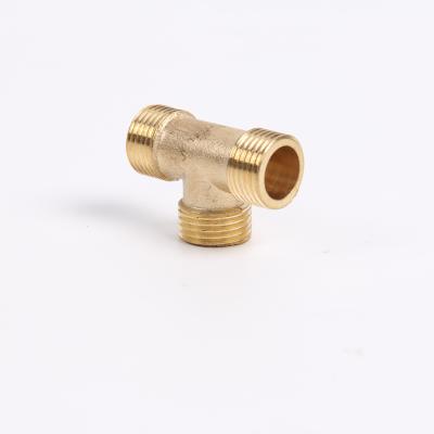 China Equal Hydraulic Tee Brass Pipe Elbow Fitting With Professional Design Hydraulic System for sale