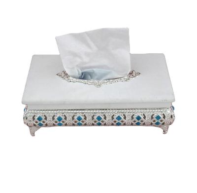 China India special new design popular luxury white wooden napkin holder restaurant tissue box for sale