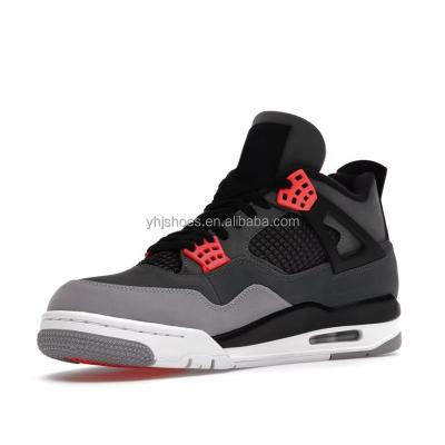 China Cushioning 2022 new product promotion aj4 brand man sport shoes fashion to luxury sneakers infrared custom retro basketball shoes for sale