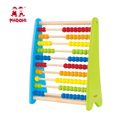 China Math Numbers Counting Wooden Kids Toy Abacus For Kids Educational Beads 3 year+ 25*11.5*32cm for sale