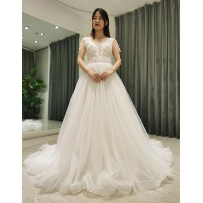 China AmL 8329 Party White Women's Ball Gown Princess Bridesmaid One-Piece Wedding Bride Anti-Static Long Dress Ladies Civil Victorian Guest Dress for sale