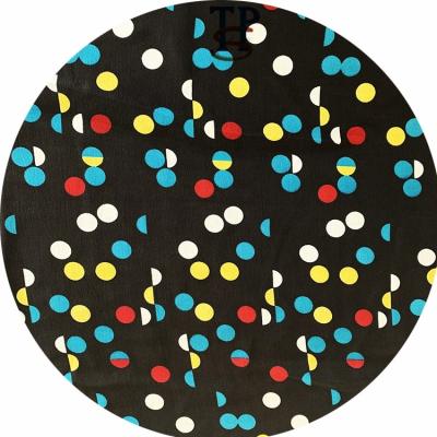 China Blackout Dot Pattern Printed 12mm Silk Fabric Crepe De Chine CDC Silk Fabric For Garment for sale