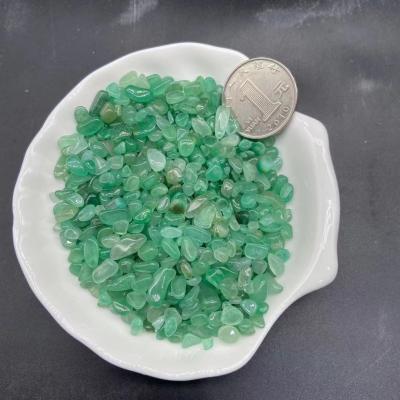 China Europe High Quality Green Aventurine Gravels Green Aventurine Crystal Chips for sale