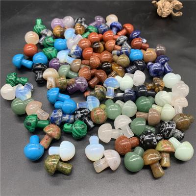 China Europe Size Hot Selling Crystal Mushroom Healing Craft Stones Natural Cute Crystal Gemstone Cutouts for sale