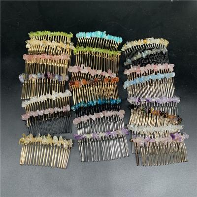 China Europe Chips Crystal Hair Combs Hot Selling Crystal Unique Gifts Healing Stones for sale