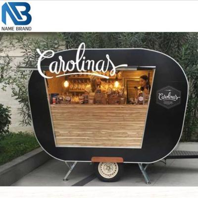 China Stainelss steel tables CE certificate carts mobile coffee bread cart custom shaped vending machine trailer food truck for sale for sale