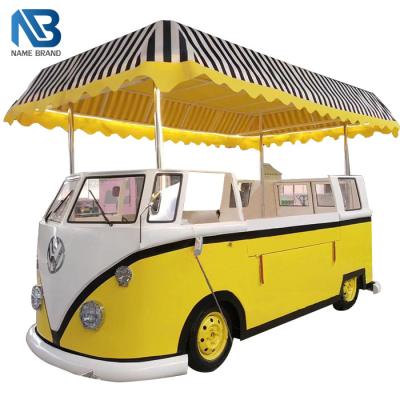 China Stainelss steel tables grill electric mobile ice cream van cart food truck with sinks for sale