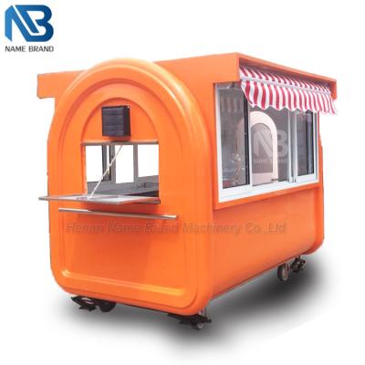 China Stainelss steel tables outside vendor bubble waffle cafee coffee cup shaped outdoor food kiosk kiosks street shop monile mall for sale