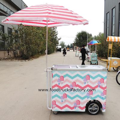 China Cooling Dipping Serving Street Mobile Ice Cream Truck Food Cart For Sale In Spain for sale