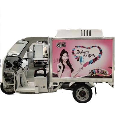 China Watering systems vespa tuk tuk cart refrigerator used refrigerator delivery yogurt tricycle frozen food truck for food transportation for sale