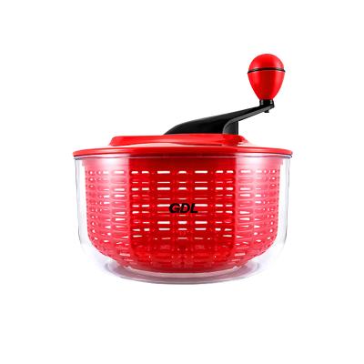 China Sustainable Plastic Table Spinner Large Salad Colander Salad Spinner Spinning Spinner for sale