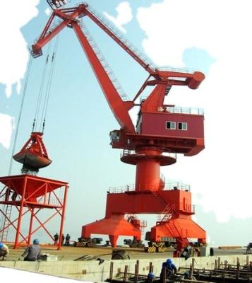 Cina Marine Knucle Boom Crane Mobile Harbor Portal Crane Wireless Remote Control in vendita