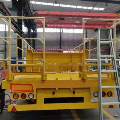 Chine Hydraulic Extendable 3 Axle 60ton Gooseneck Low Boy low bed trailer 100 ton Lowboy single axle truck trailer à vendre