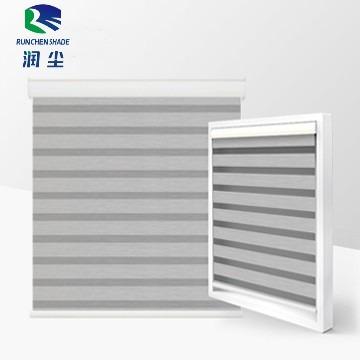 China Modern RunChen Blinds Curtain Elegant Zebra Blackout 100% Polyester Decoration Fabric Window Blind Fabric for sale