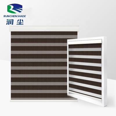 China Zebra Blinds RunChen Motorized Zebra Blinds Automatic Wireless Wifi Window Zebra Roller Shades for sale