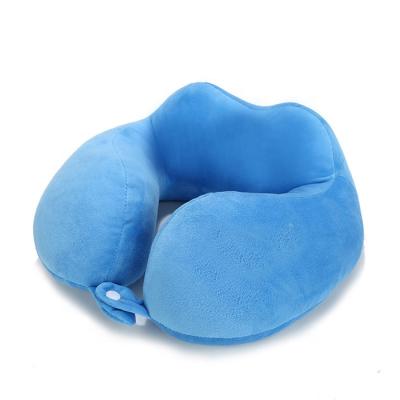 China Magnetic Memory Foam Neck Pillow Head Support U Shape Travel Neck Pillow for sale