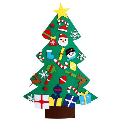 China Chirstmas Decor Factory Direct Sale Ornaments Felt Christmas Tree Set Christmas DIY Gifts for sale