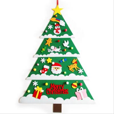 China Chirstmas Decor Wholesale Customized Felt Hanging Christmas Tree Decoration Christmas DIY Gifts For Home for sale