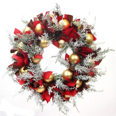 China Wholesale Customized Eco-friendly Christmas Garland Unique Christmas Wreath Decorations for sale