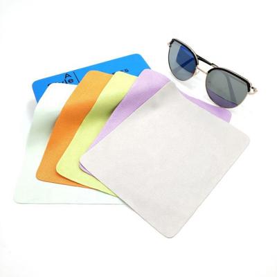 China Factory Direct Sale Eco-friendly Suede Glass Microfiber Anti Fog Cleaning Cloth Natural for sale