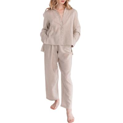 China New Design Cotton Pajamas Comfortable QUICK DRY Canvas Sleepwear Homewear Bamboo Pajamas Sleepwear for sale