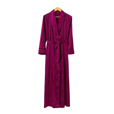 China Charming QUICK DRY Kimono Long Robe Satin Design Bridesmaid Long Wedding Bathrobes for sale