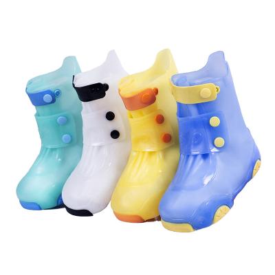 China Damping Rubber Waterproof Shoe Cover Sho Cover Rain Boots Sho Cover Non Woven Men Kids Silicone Rain for sale