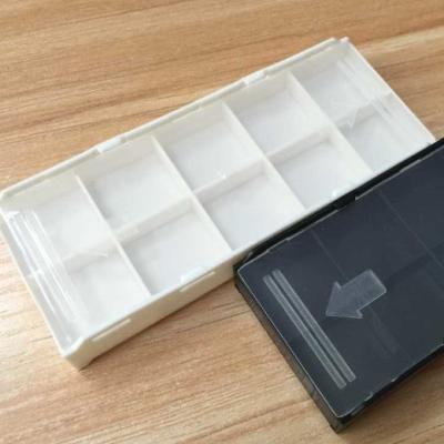 China Reused plastic small parts materials storage boxes with clear sliding top for sale for sale