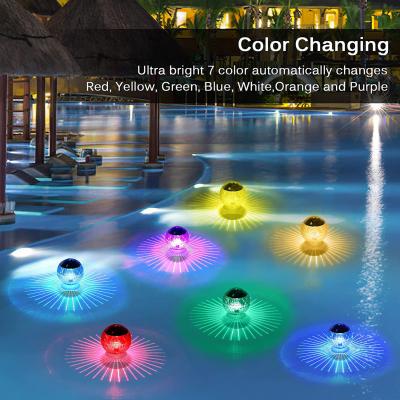 China Customized Swimming Pools Solar Panel Powered Pond Drift Glow Waterproof Led Lamp Pool Ball Solar Floating Color Changing Light 2022 for sale