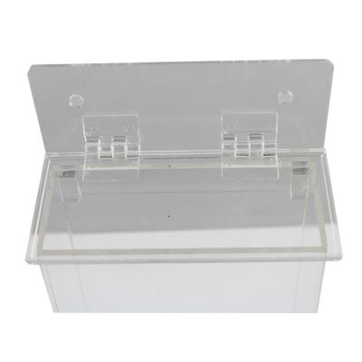 China Modern Custom Clear Acrylic Storage Charity Donation Boxes for sale